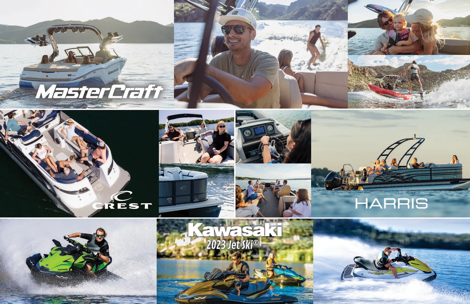 boat brand collage
