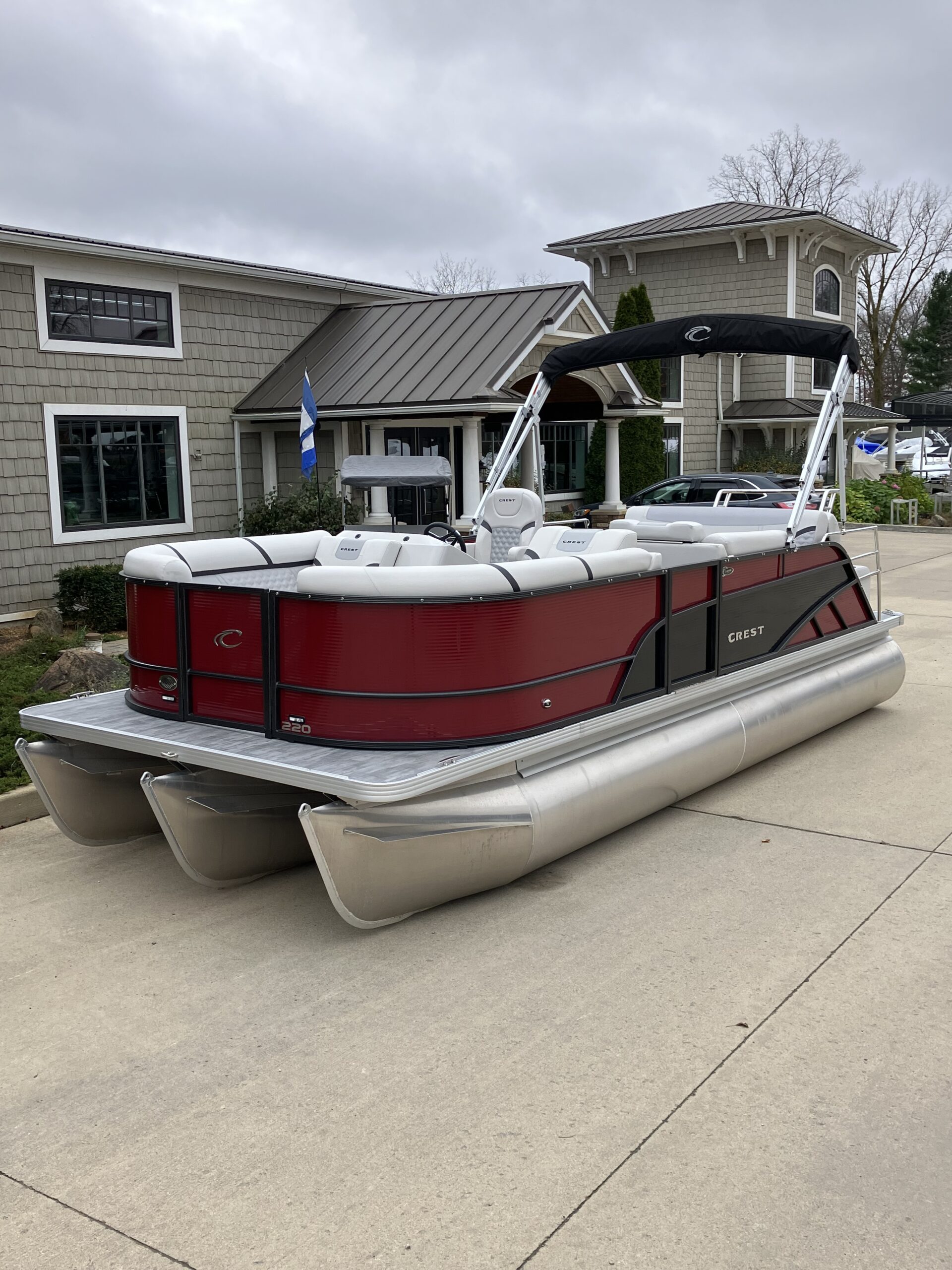 2023 Crest Classic DLX 220 SLS Tri Toon 225hp Mercury