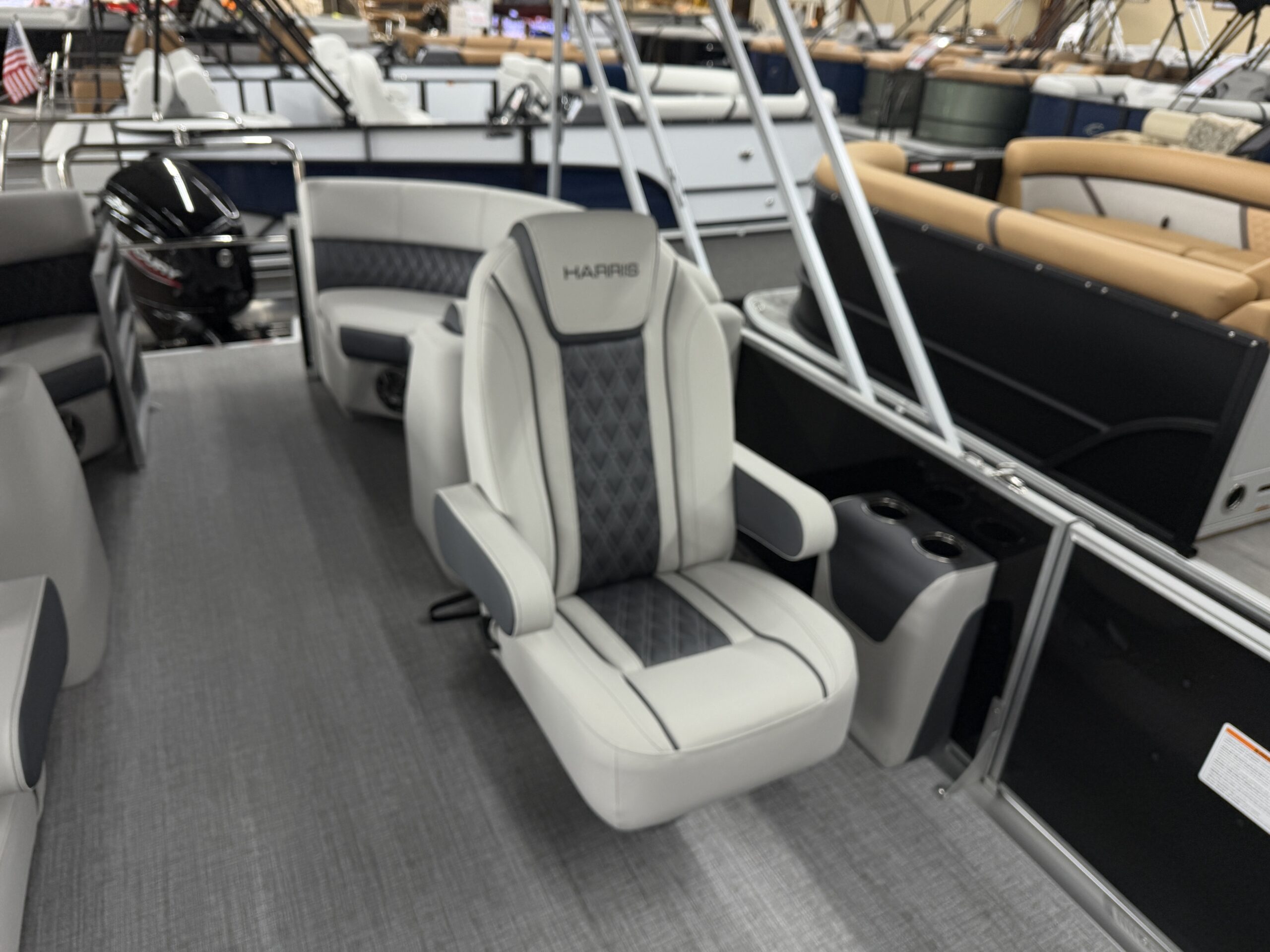 2025 Harris Sunliner 230 CWDH Mercury 115hp Easy Cover