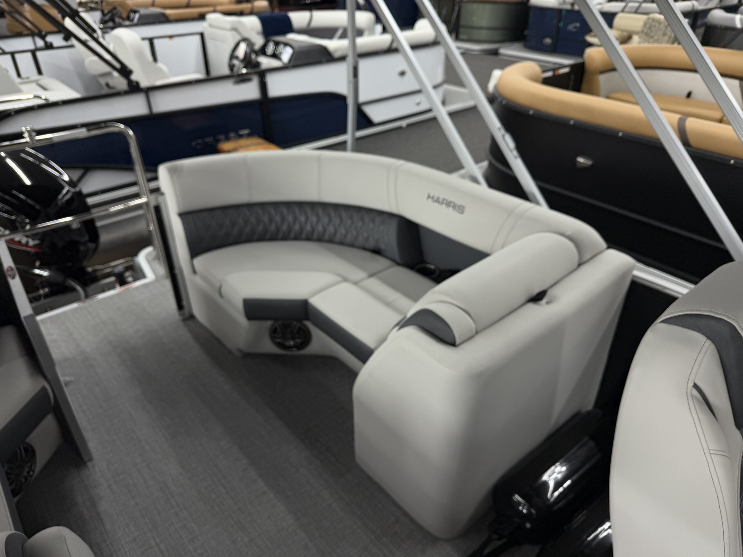 2025 Harris Sunliner 230 CWDH Mercury 115hp Easy Cover