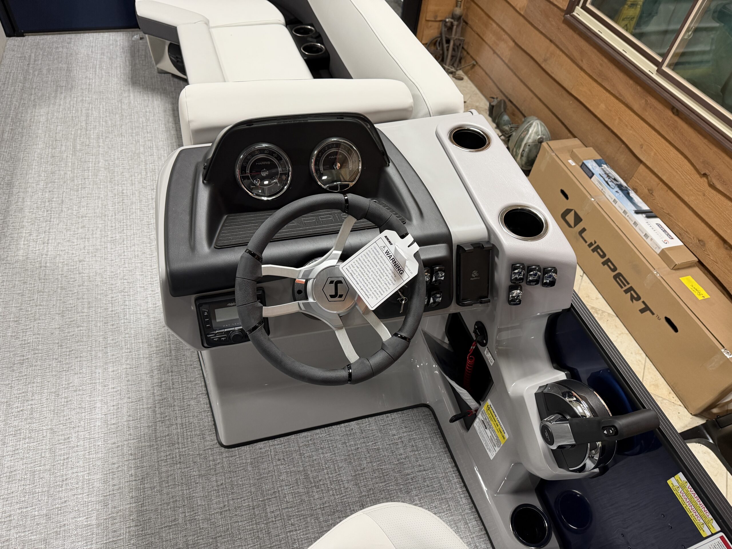 2026 Harris Cruiser SLDH  Mercury 115hp  Easy Cover