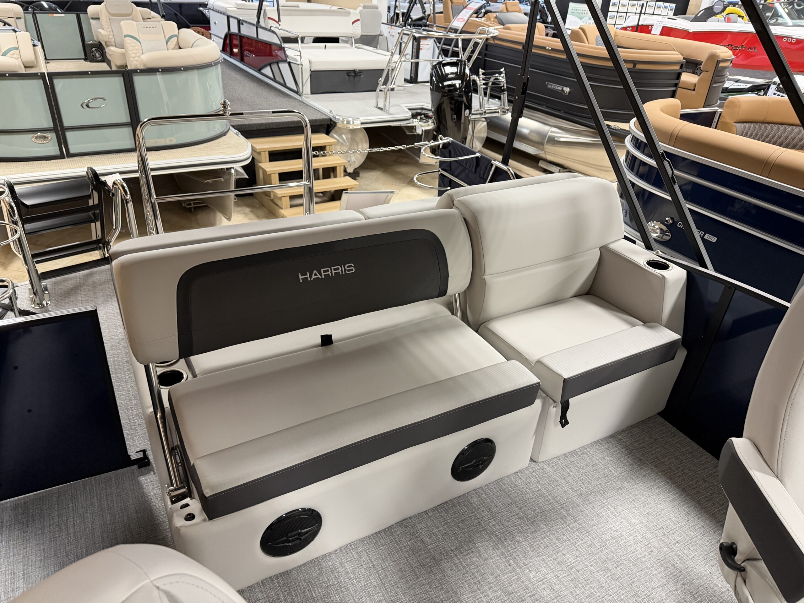 2026 Harris Cruiser SLDH  Mercury 115hp  Easy Cover