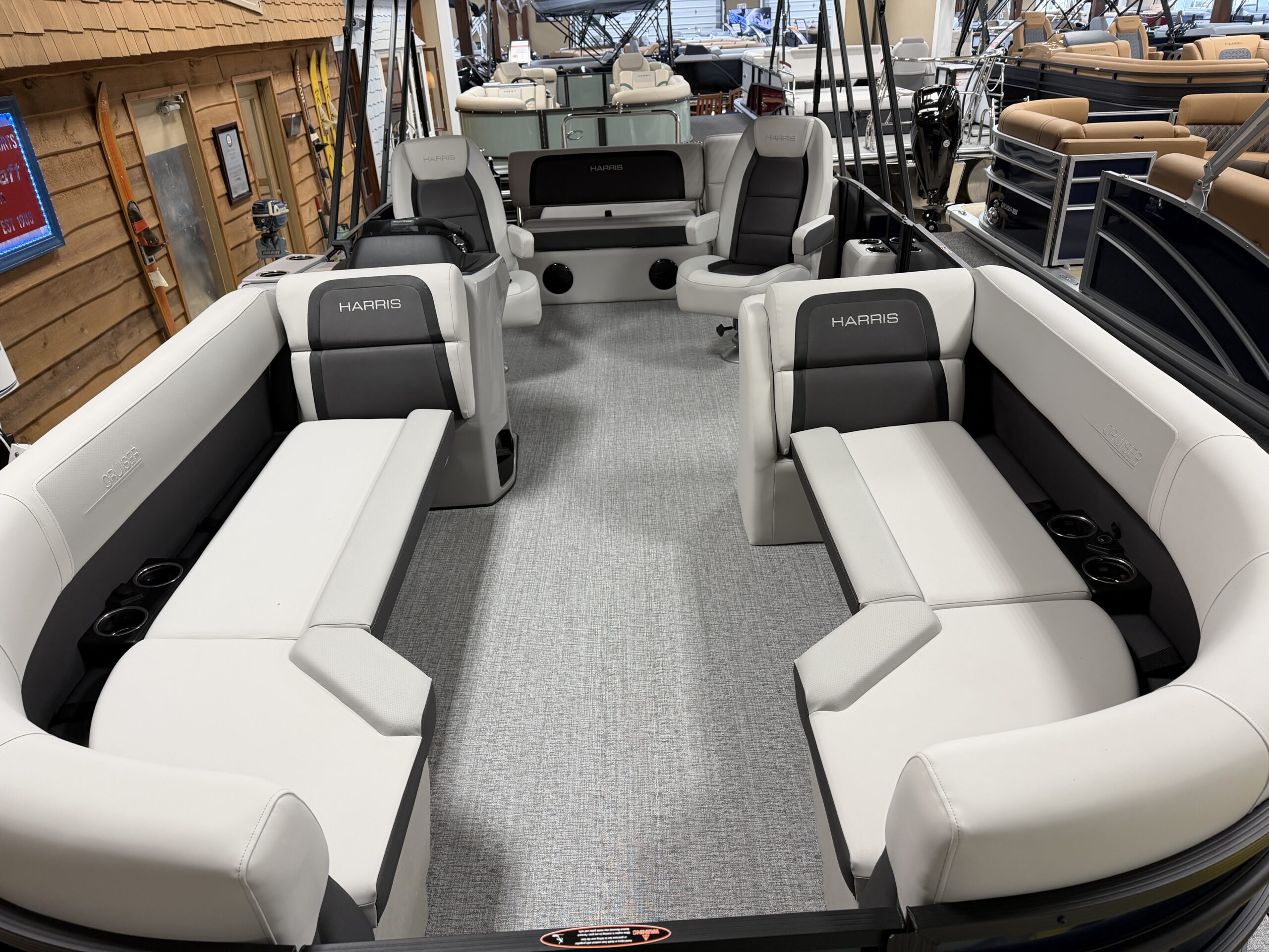 2026 Harris Cruiser SLDH  Mercury 115hp  Easy Cover