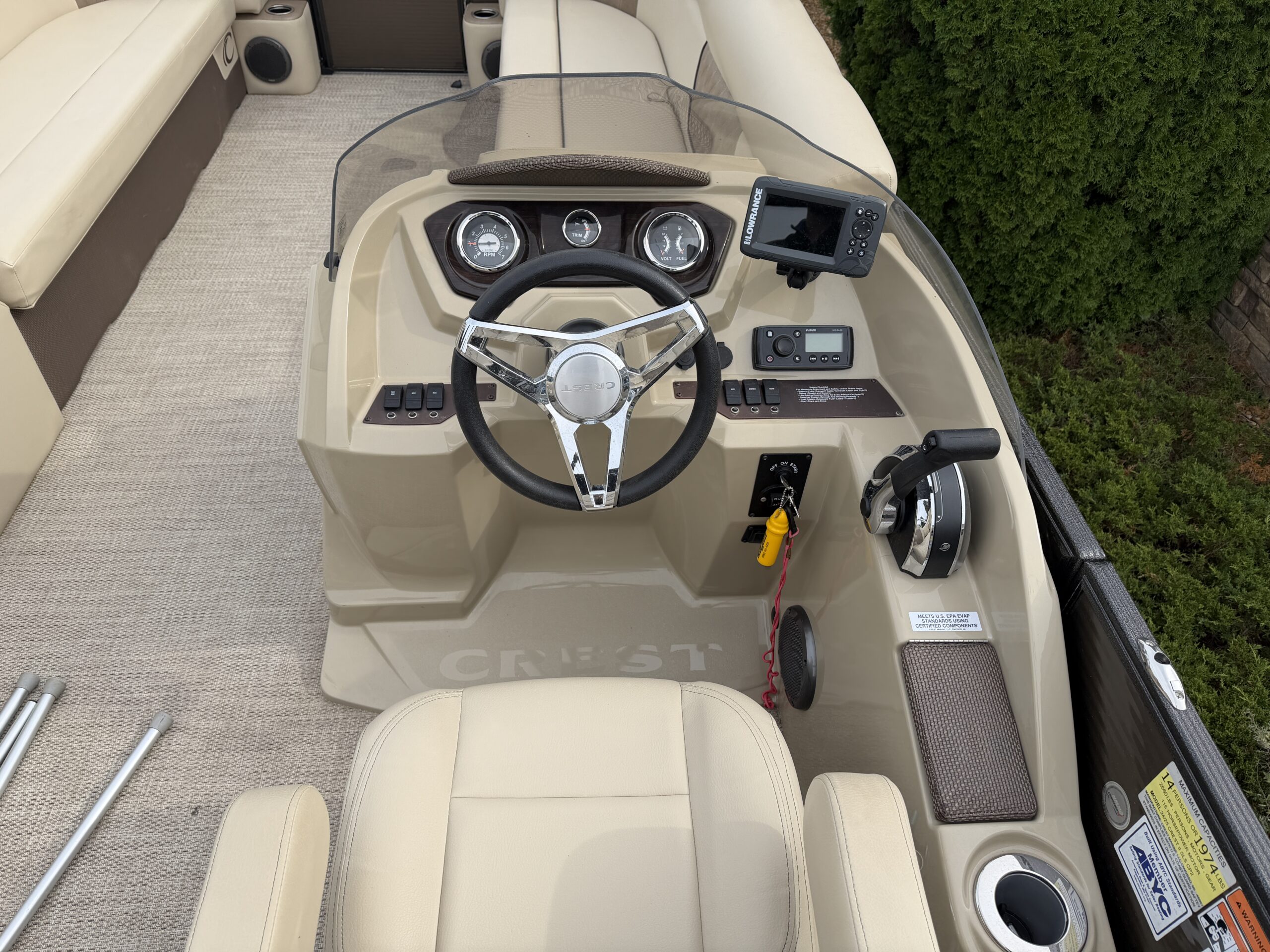 2019 Crest II 240 SLS  Mercury 115hp Pro XS