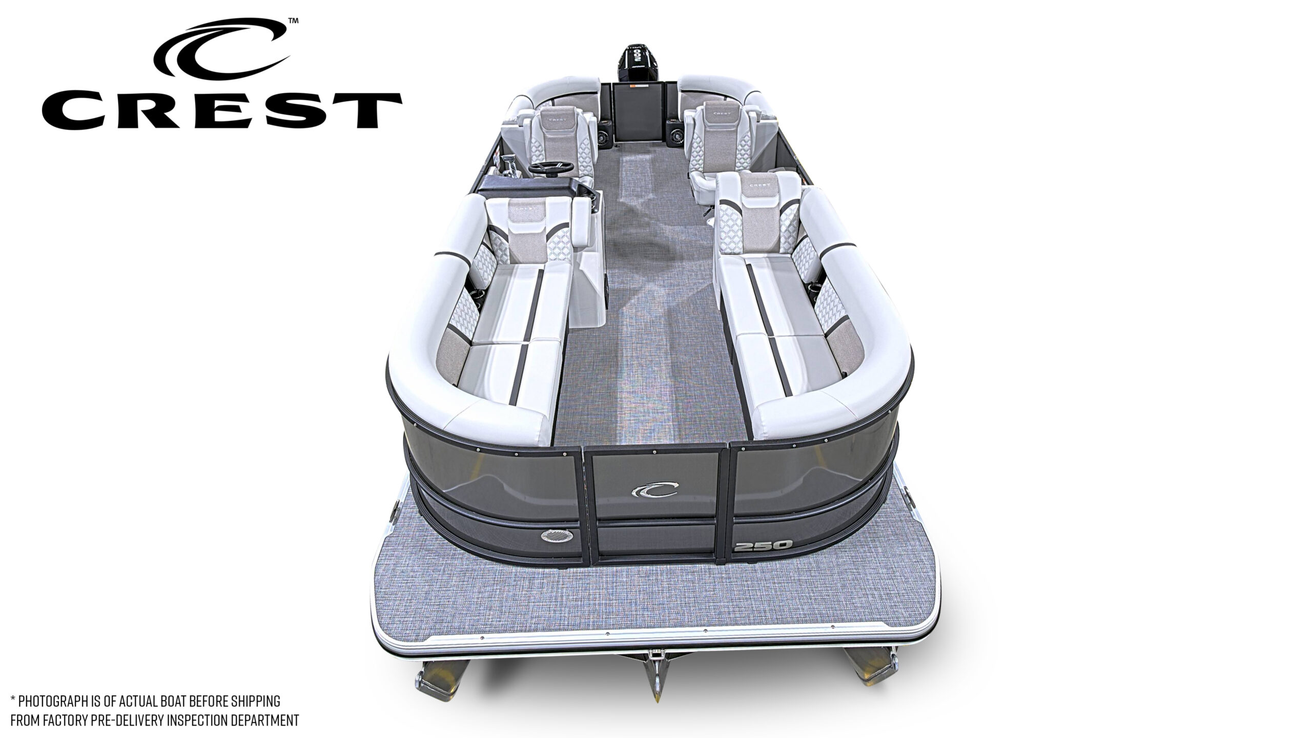 2026 Crest Conquest 250 SLC Tri Toon Mercury 200hp