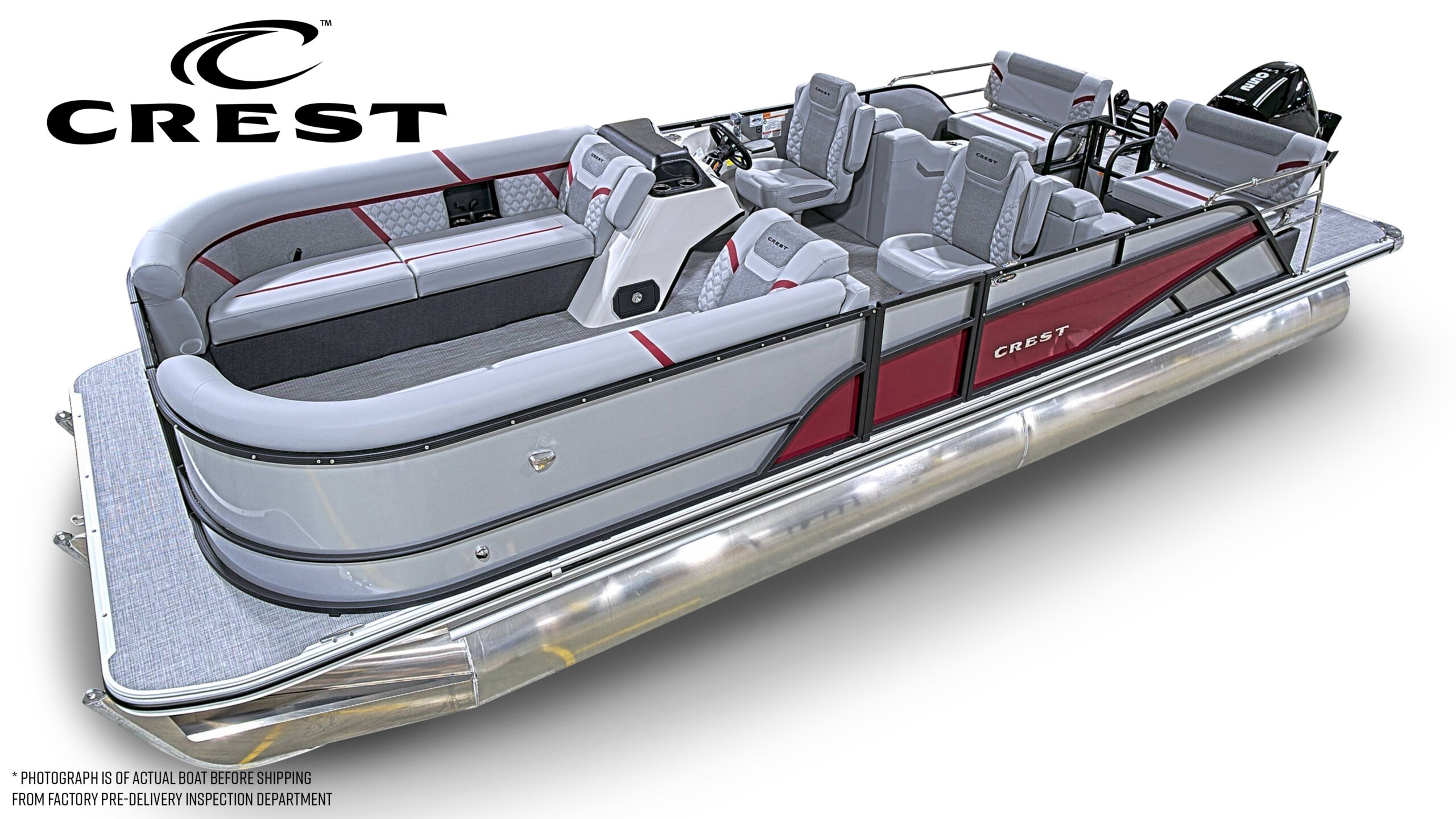 2026 Crest Conquest 250 SLRC Tri Toon  Mercury 250hp V8