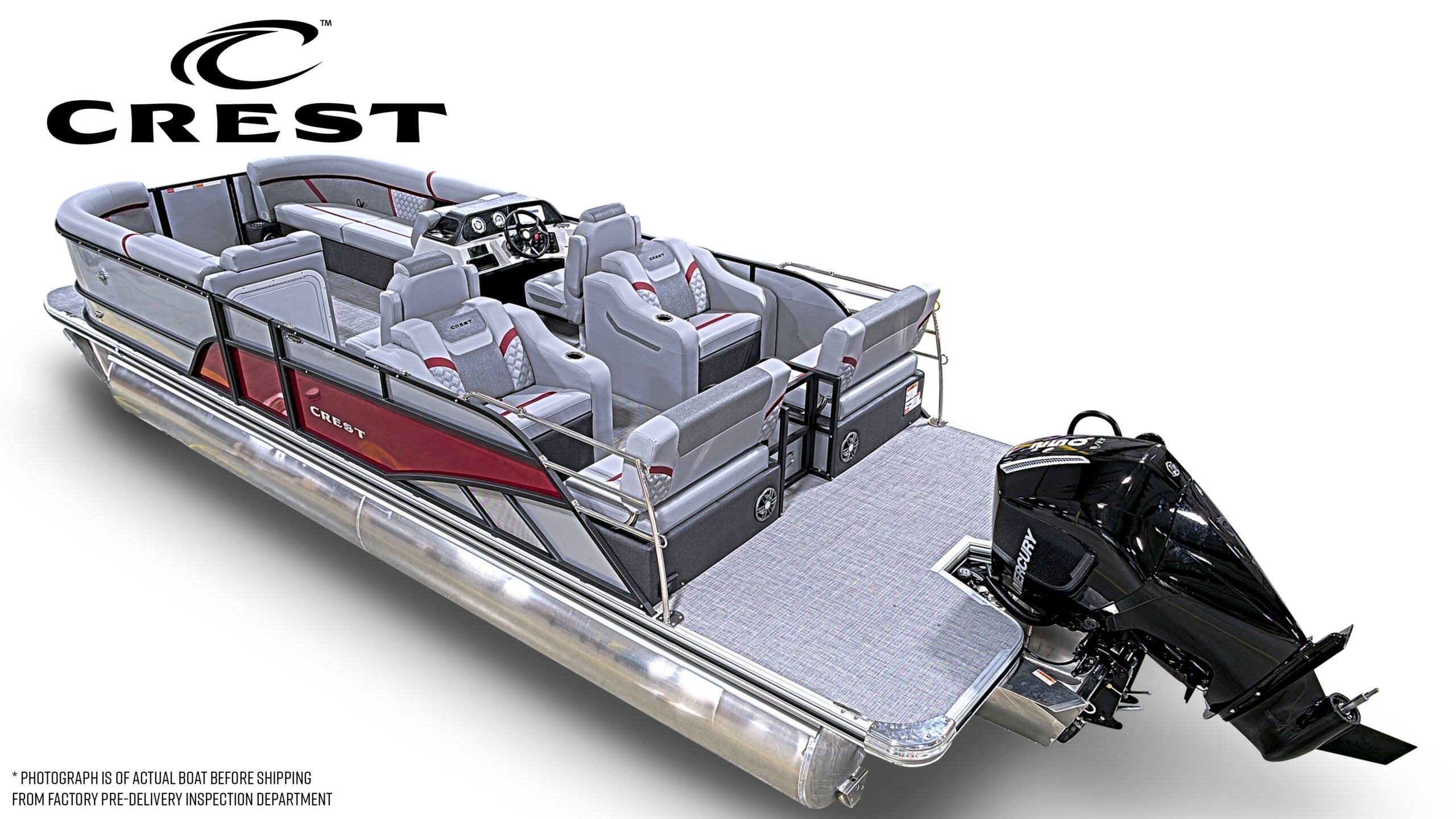 2026 Crest Conquest 250 SLRC Tri Toon  Mercury 250hp V8