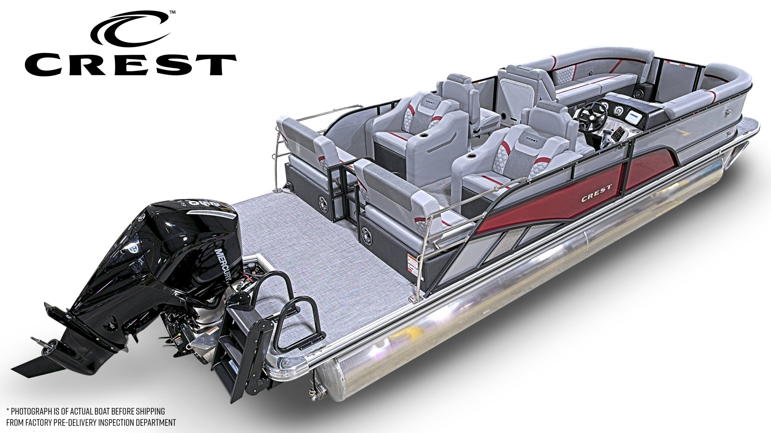 2026 Crest Conquest 250 SLRC Tri Toon  Mercury 250hp V8