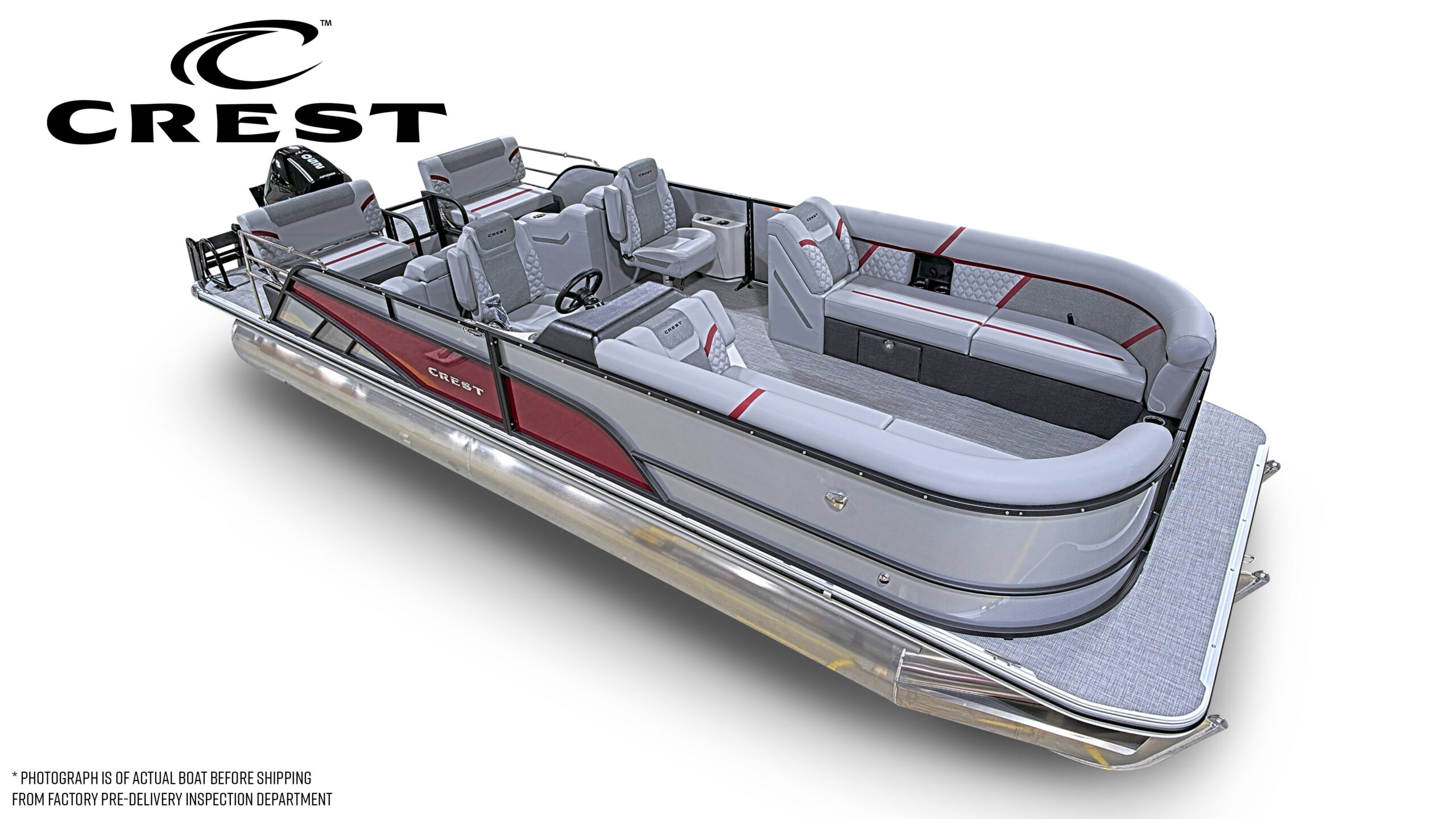 2026 Crest Conquest 250 SLRC Tri Toon  Mercury 250hp V8
