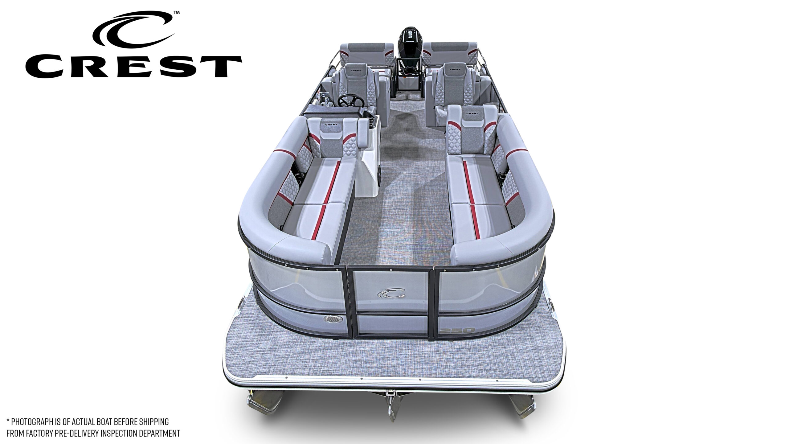 2026 Crest Conquest 250 SLRC Tri Toon  Mercury 250hp V8