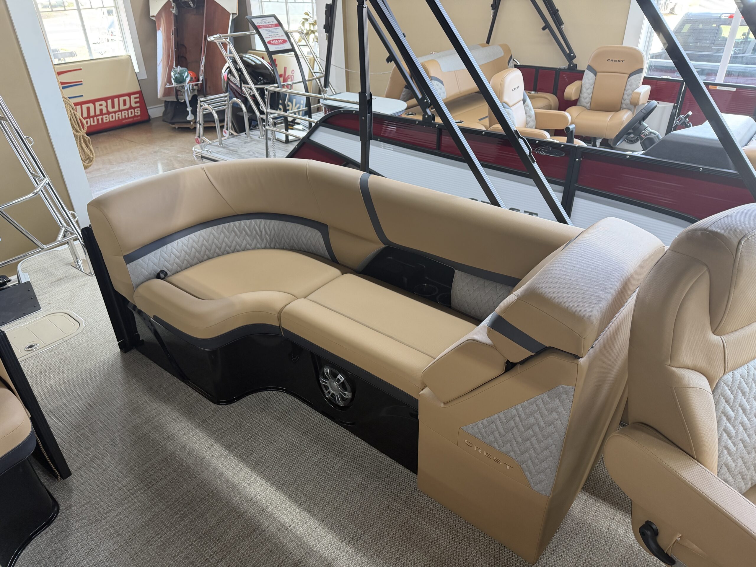 2026 Crest Caribbean 230 SLC Tri Toon  Mercury 300hp Easy Cover