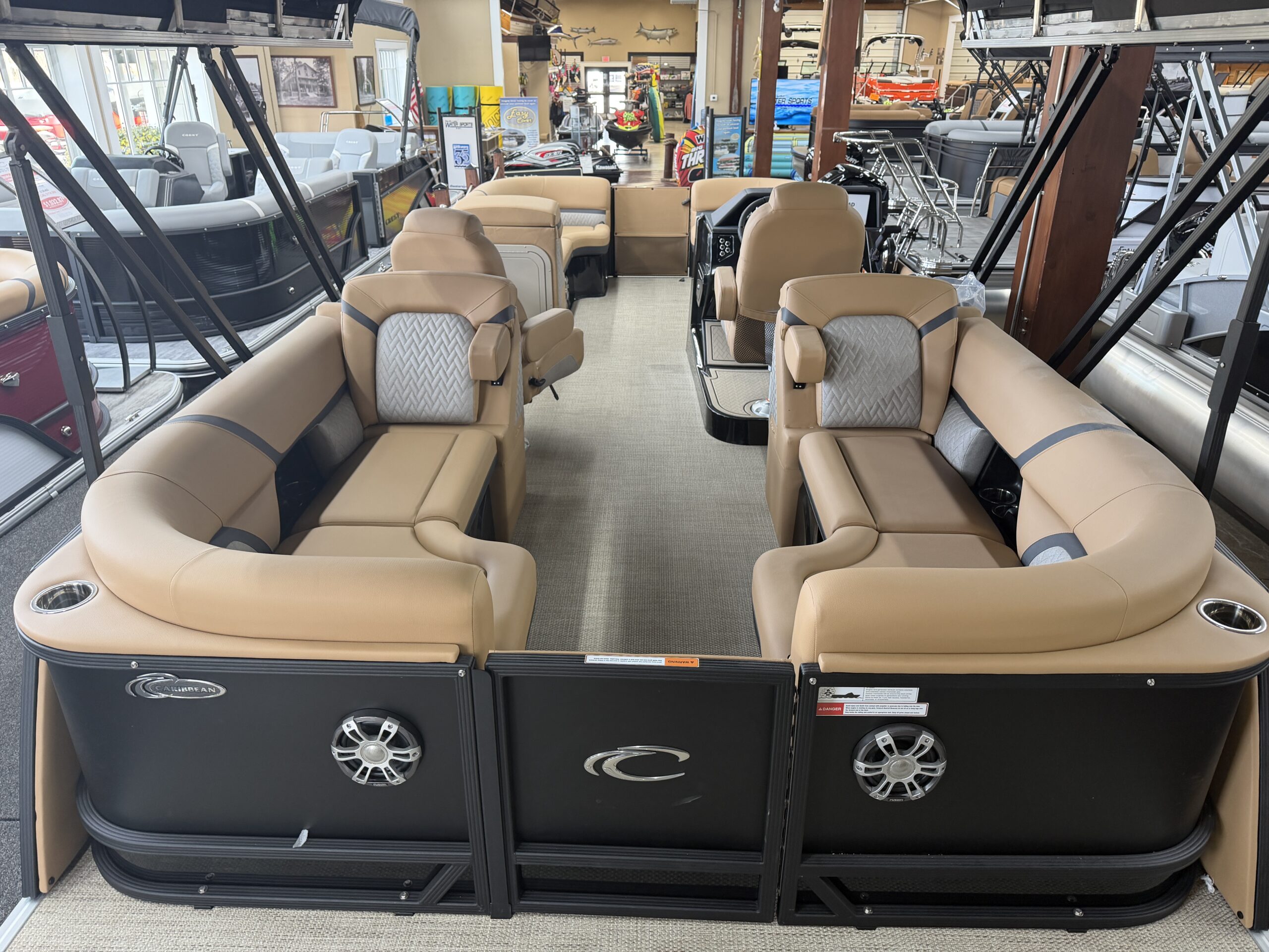 2026 Crest Caribbean 230 SLC Tri Toon  Mercury 300hp Easy Cover