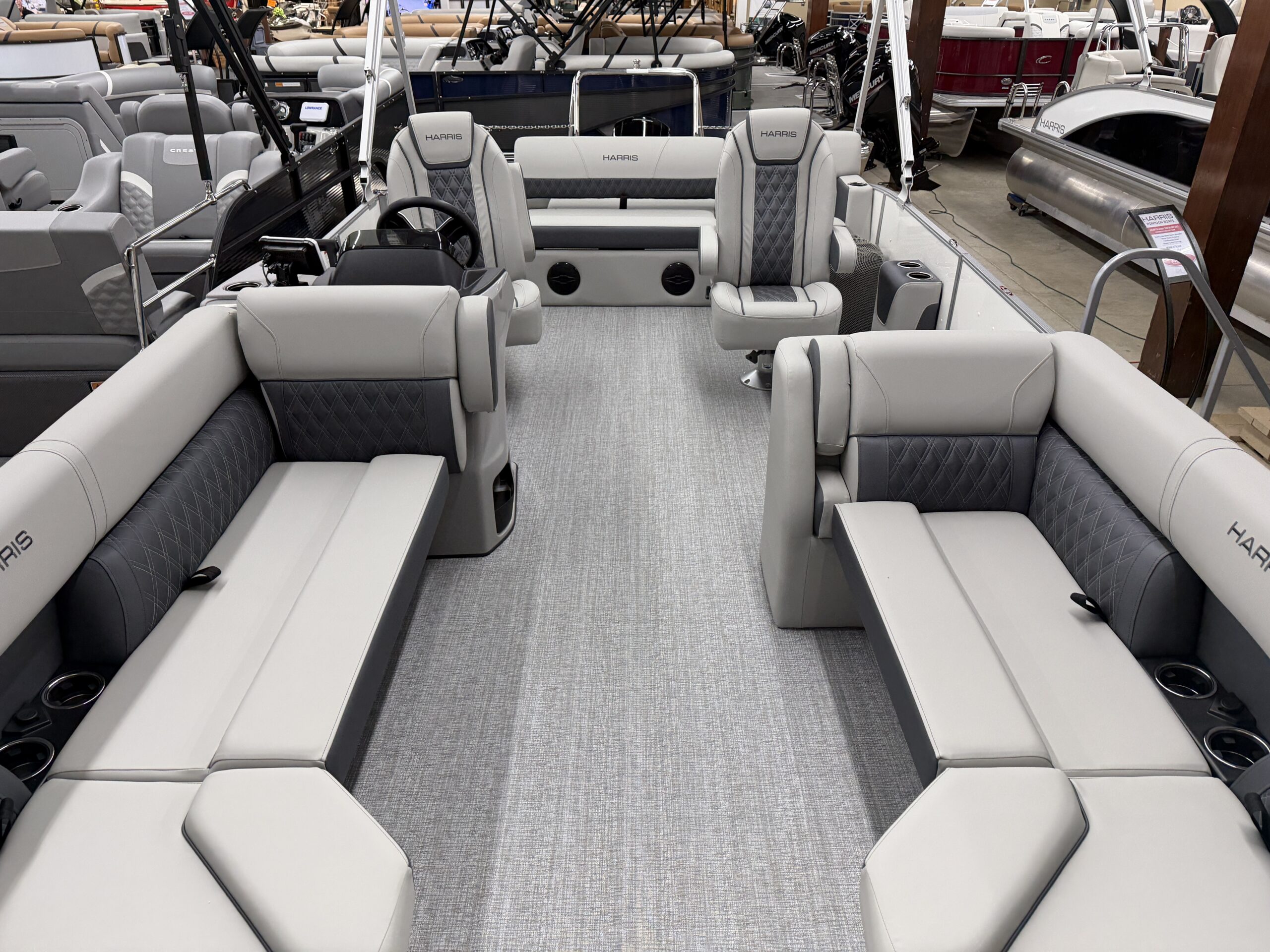 2026 Harris Cruiser 230 SLDH Tri Toon  Mercury150hp