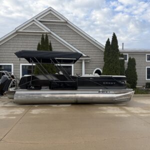 2023 Crest Caribbean 230 SLC Tri Toon 200hp Mercury Easy Cover