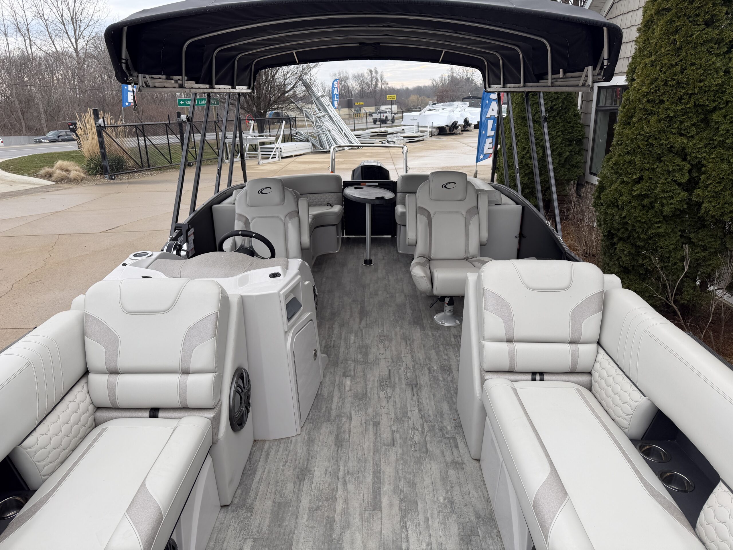 2023 Crest Caribbean 230 SLC Tri Toon 200hp Mercury Easy Cover