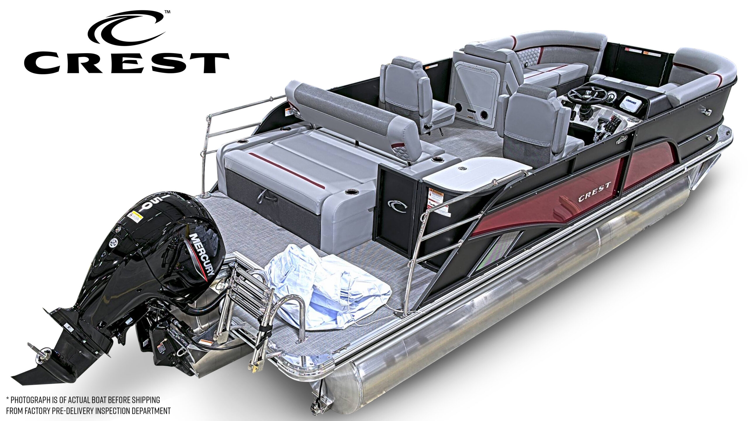 2026 Crest Conquest 215 SLSC Tri Toon Mercury 150hp