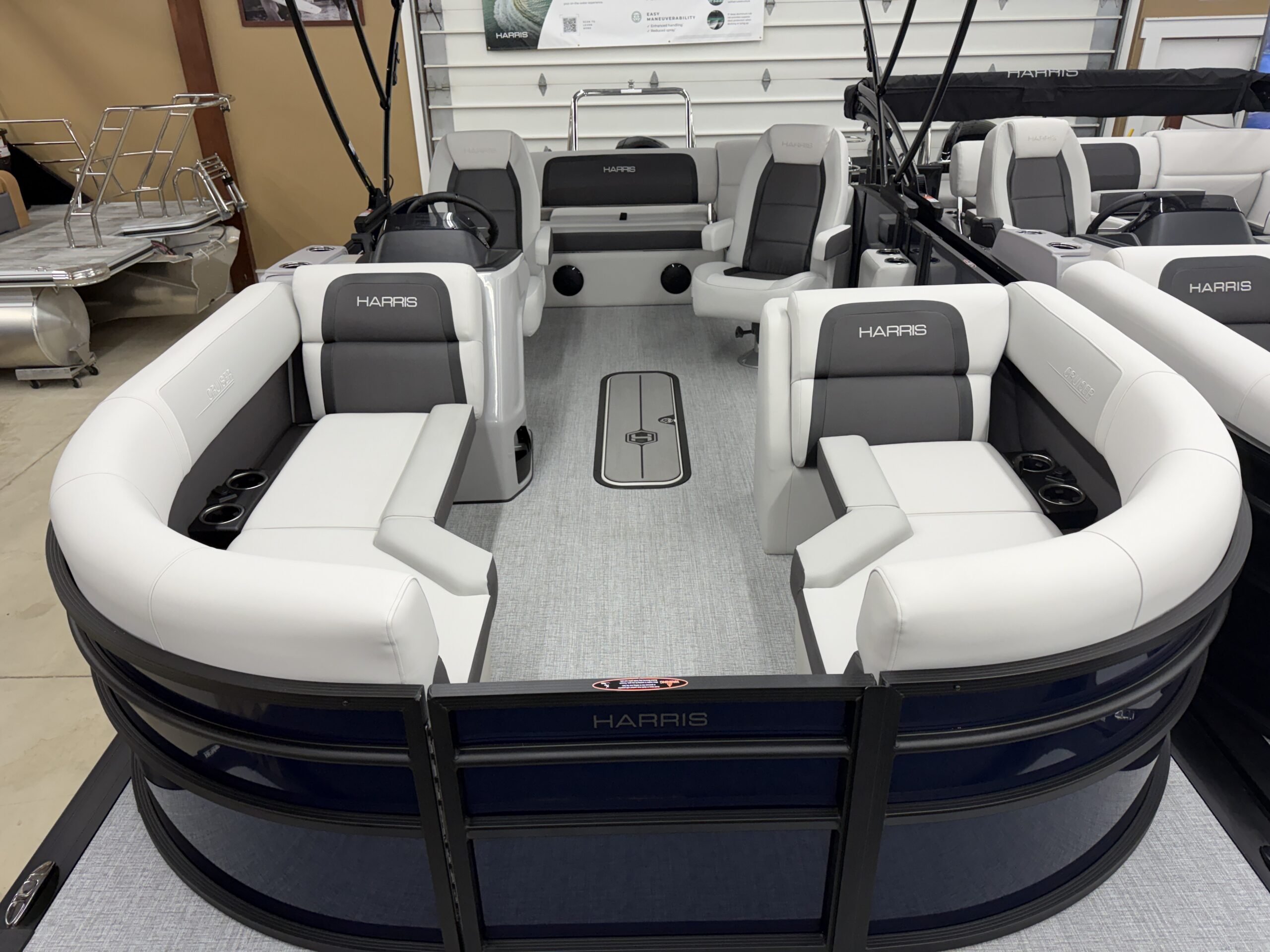 2026 Harris Cruiser 210 SLDH Tri Toon 150hp Mercury