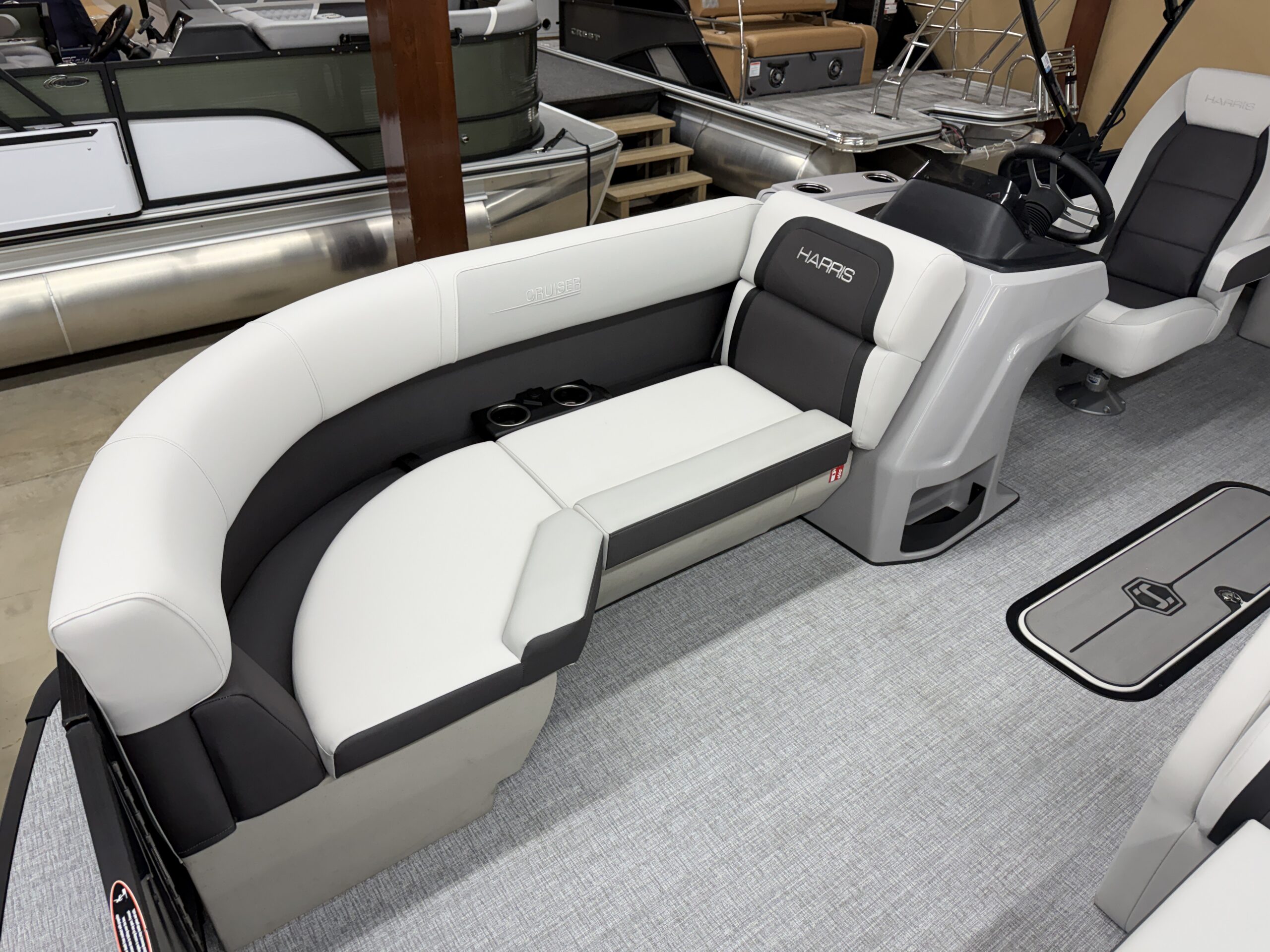 2026 Harris Cruiser 210 SLDH Tri Toon 150hp Mercury