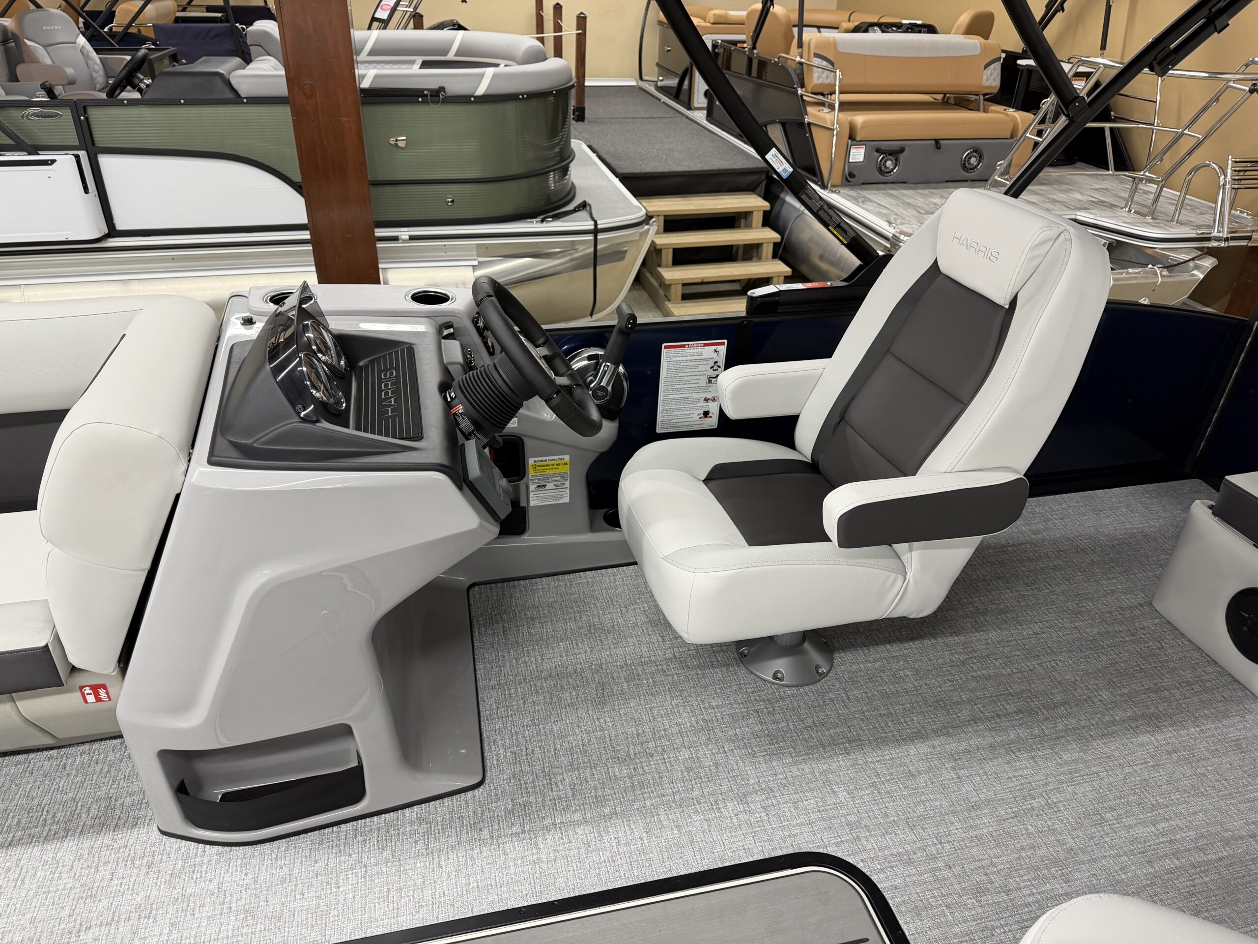 2026 Harris Cruiser 210 SLDH Tri Toon 150hp Mercury