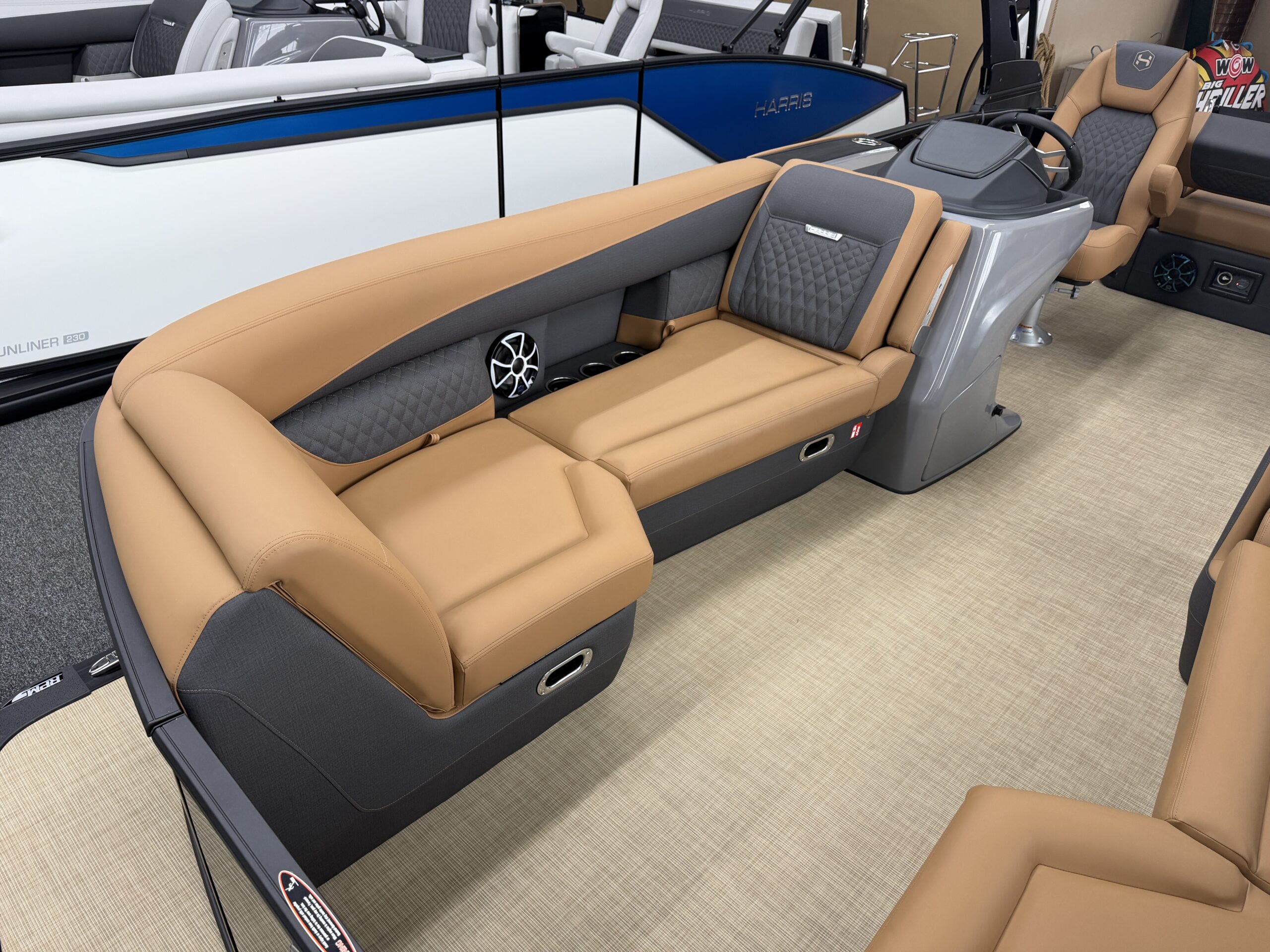 2026 Harris Sunliner 230 SLDH Tri Toon.  Mercury 200hp