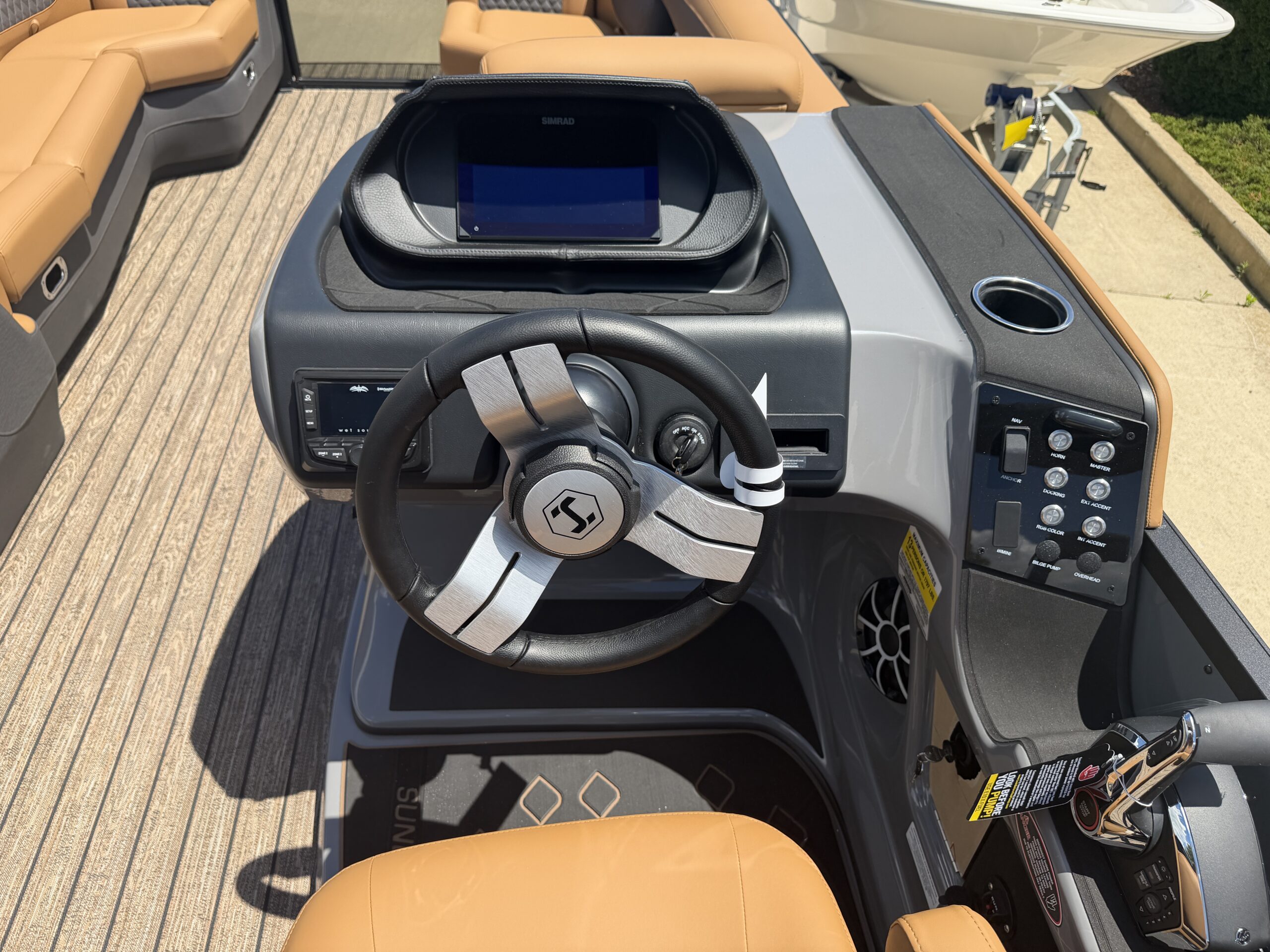 2026 Harris Sunliner 250 SLDH Tri Toon Mercury 250hp