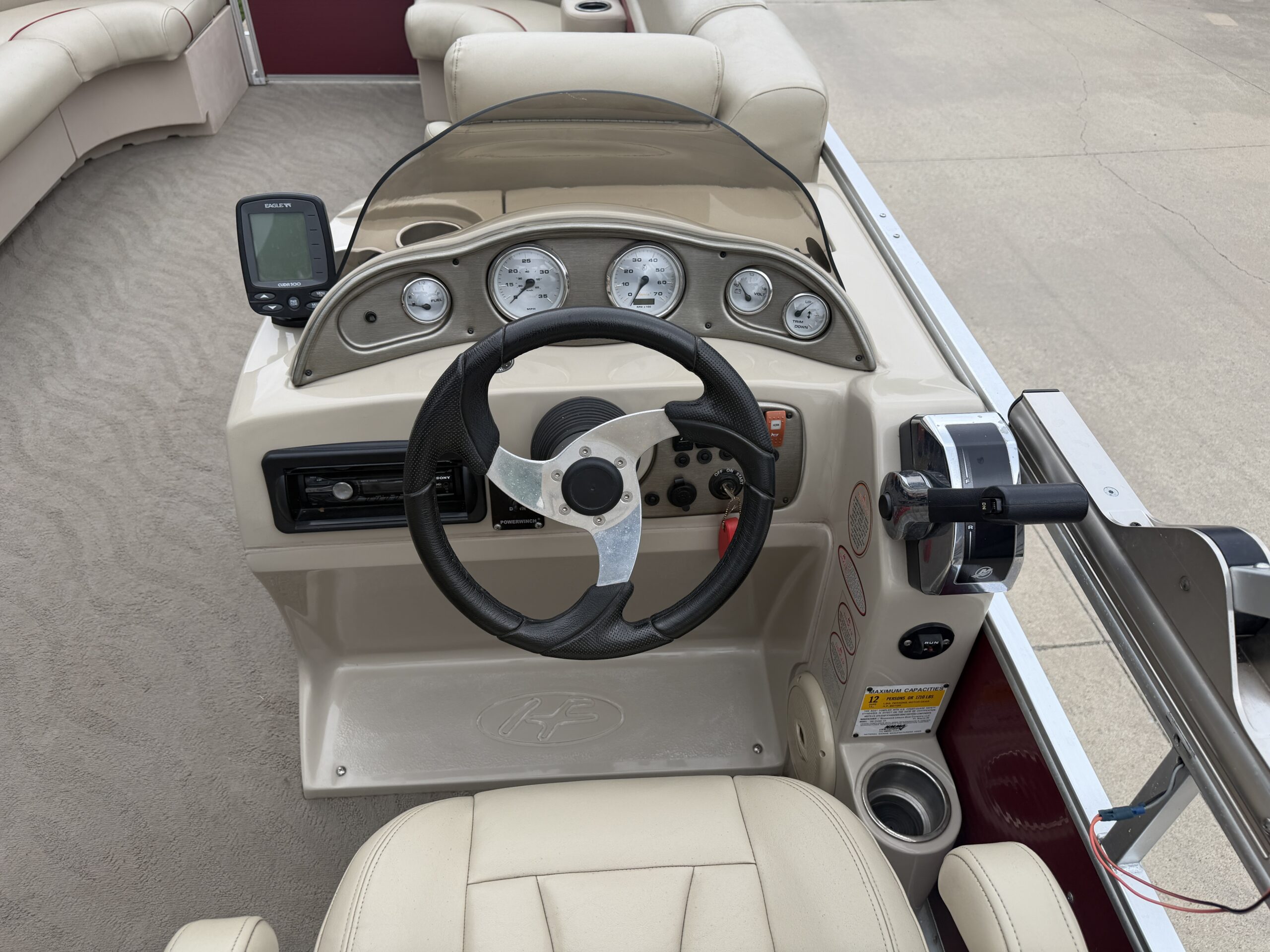 2011 Harris Cruiser 220 Mercury 60hp Single Axle trailer