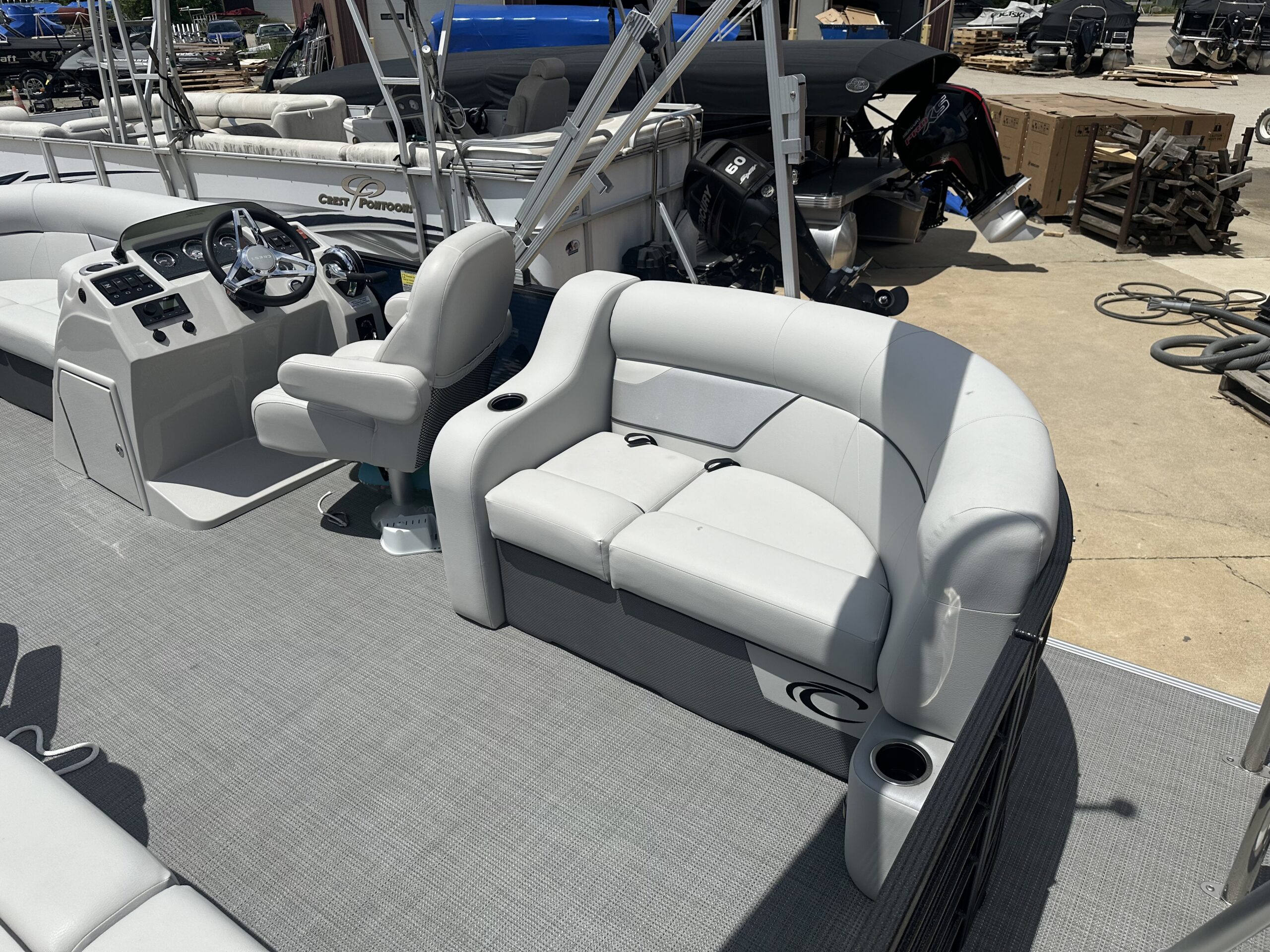 2022 Crest Classic LX 200 SLC Tri Toon  Mercury 150hp