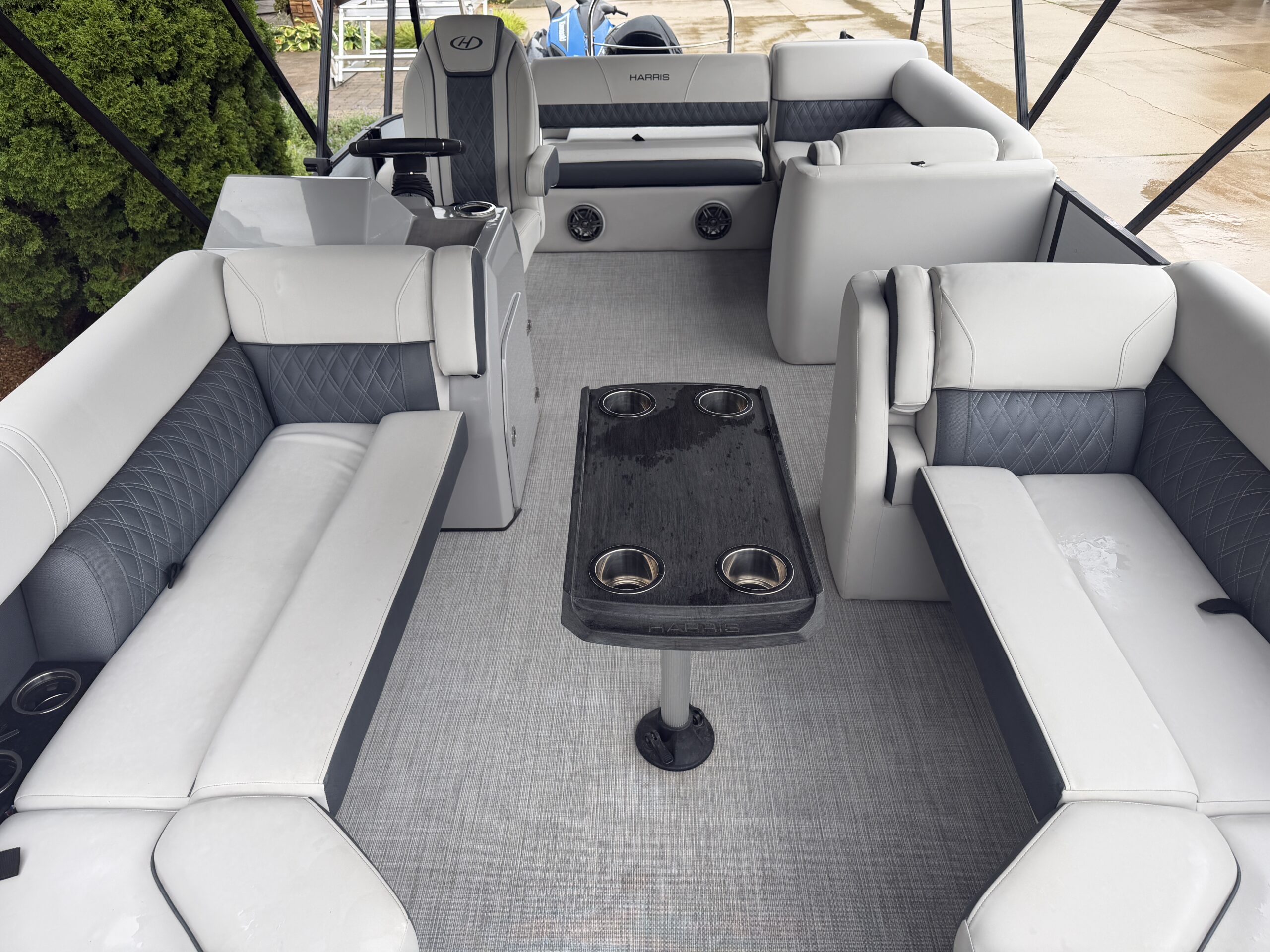 2023 Harris Sunliner 230 SL  Mercury 115hp CT  Easy Cover