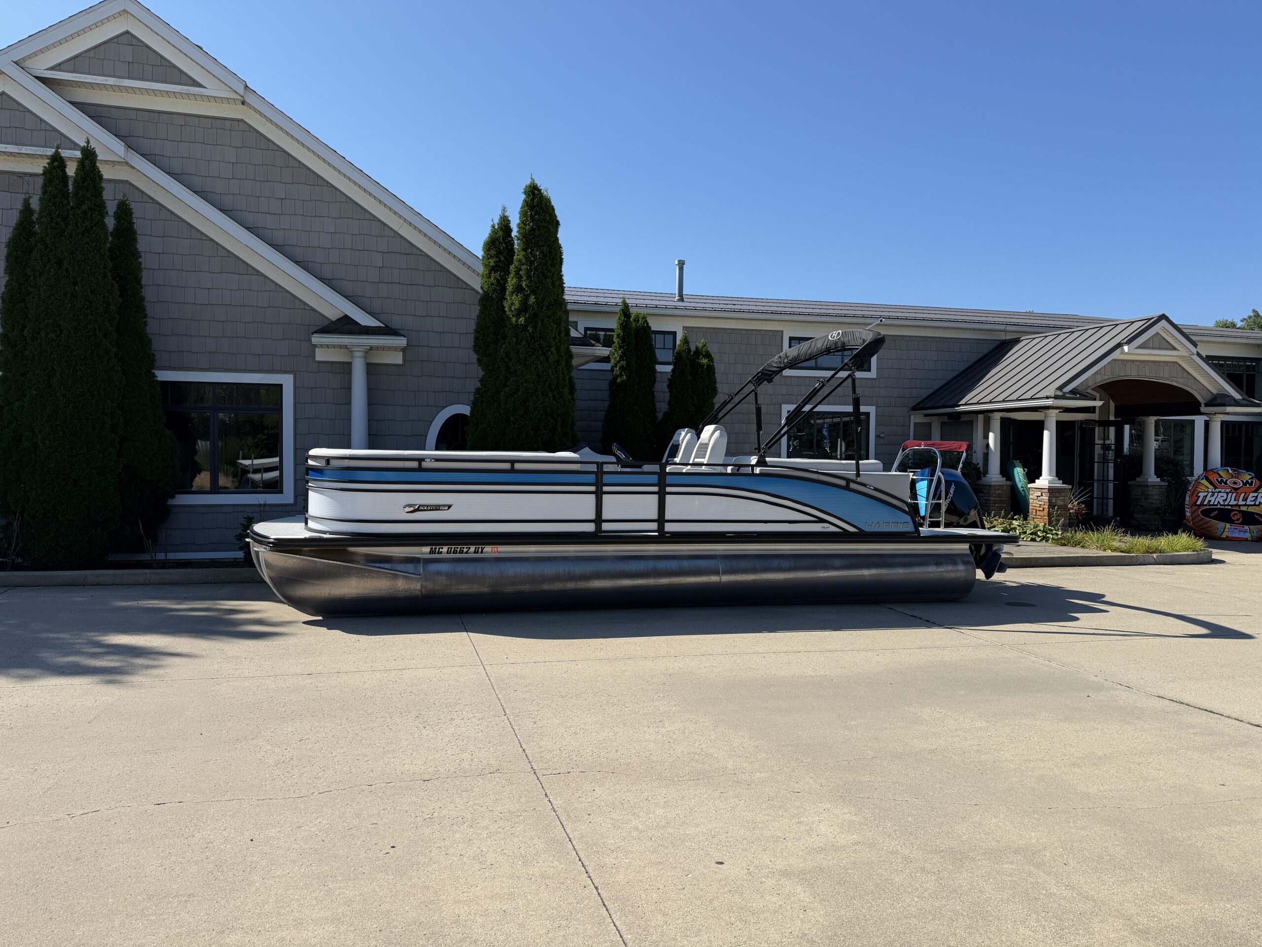 2023 Harris Solstice 250 CWDH Tri Toon  Mercury 250hp
