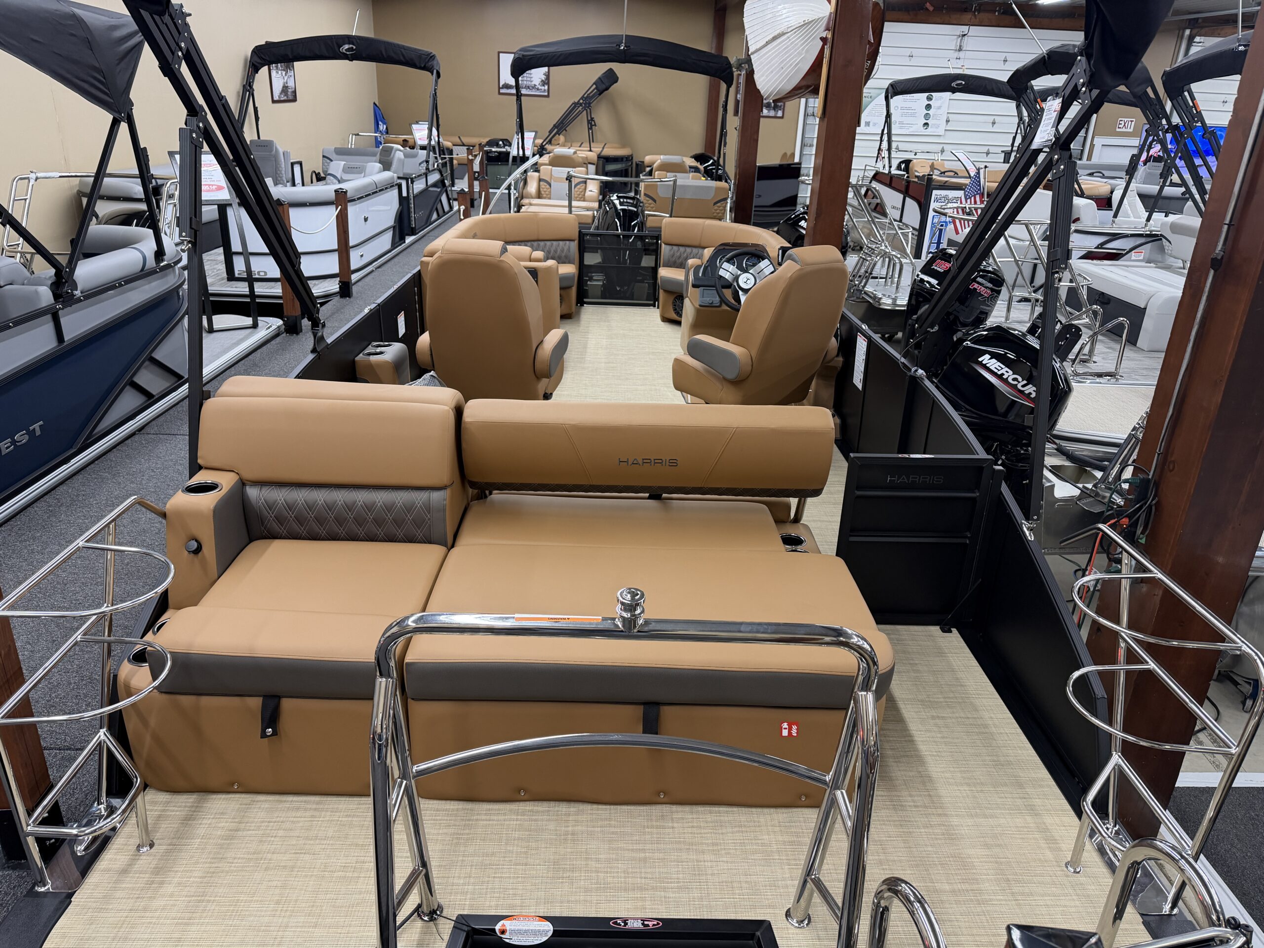 2026 Harris Cruiser 230 SLDH Tri Toon  Mercury 150hp