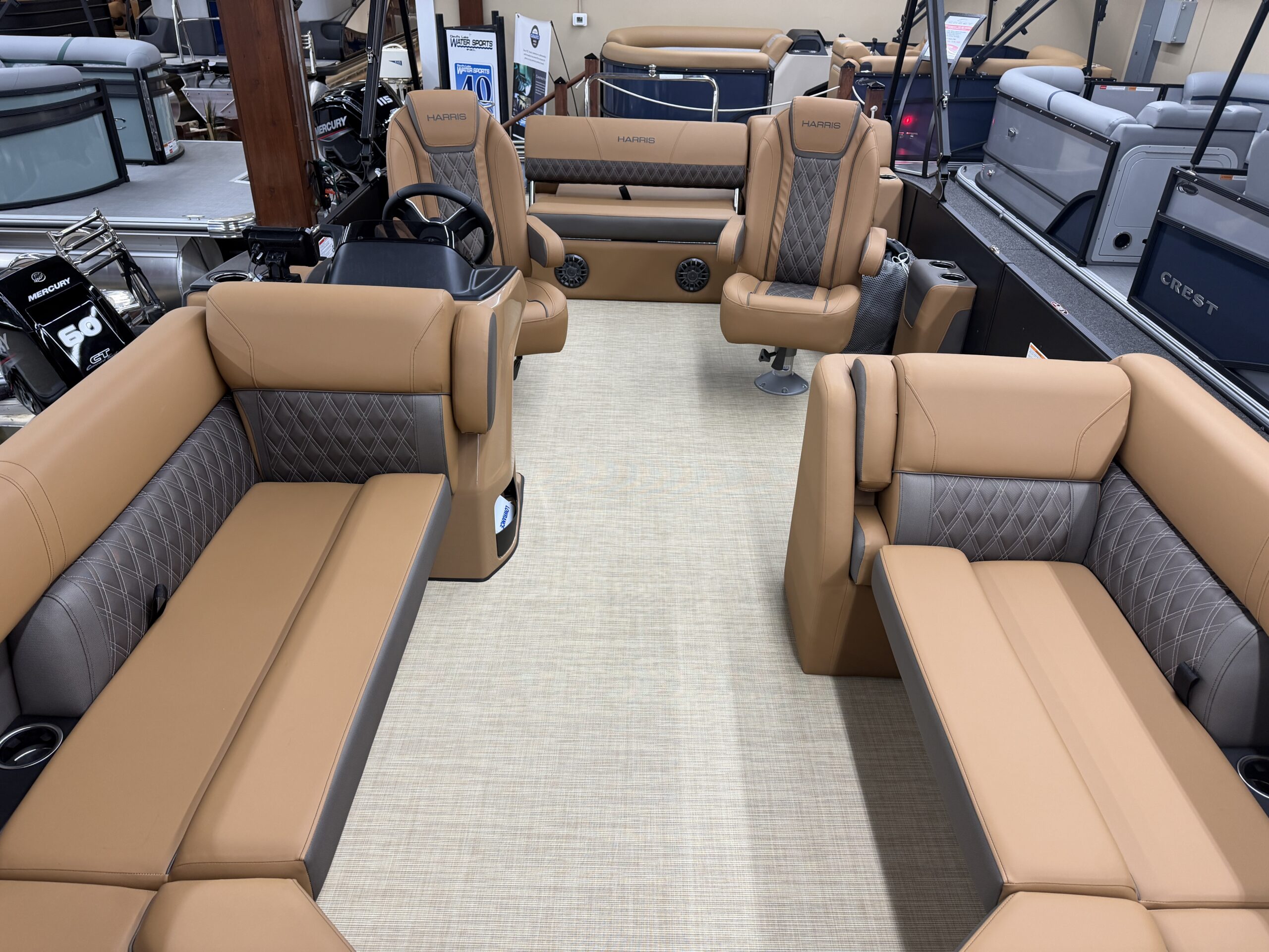 2026 Harris Cruiser 230 SLDH Tri Toon  Mercury 150hp